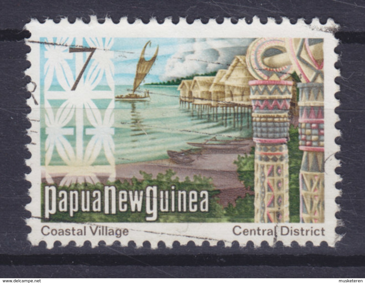 Papua New Guinea 1973 Mi. 247  7c. Coastal Village Pfahldorf - Papua-Neuguinea