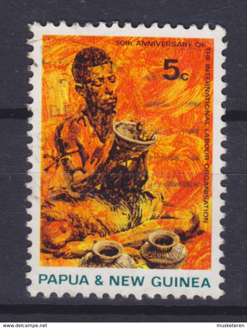 Papua New Guinea 1969 Mi. 165  5c. Internationale Arbeiterorganisation (ILO) Töpfer - Papua-Neuguinea