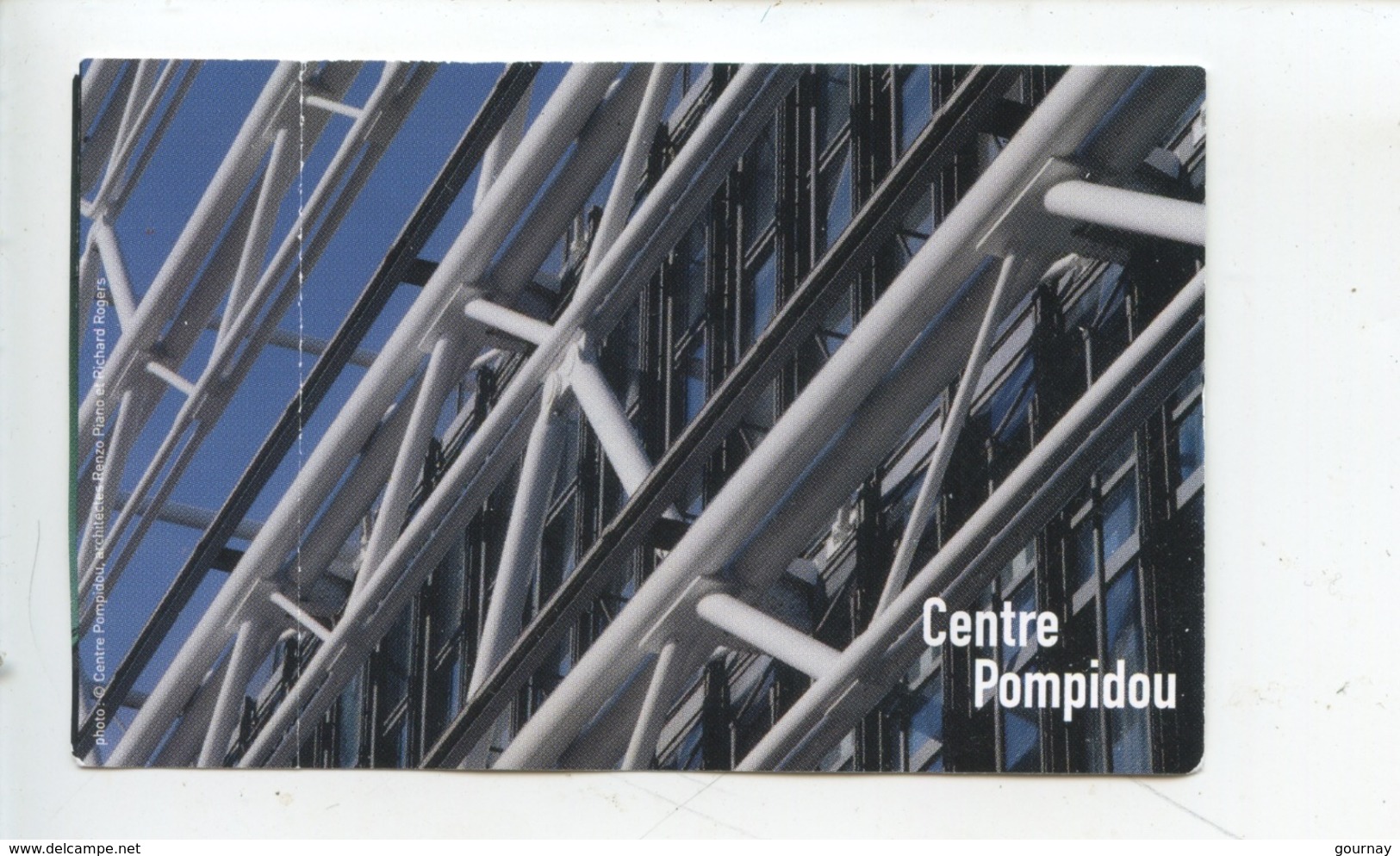 Centre Georges Pompidou Beaubourg   -  Ticket Entrée - Tickets - Vouchers