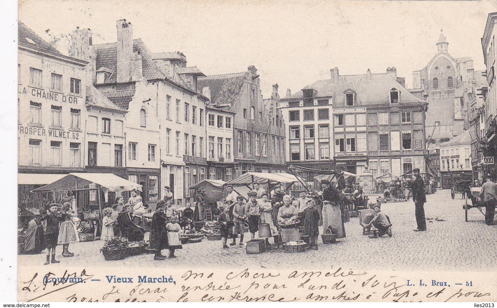 Louvain, Vieux Marche, 2 Scans - Leuven