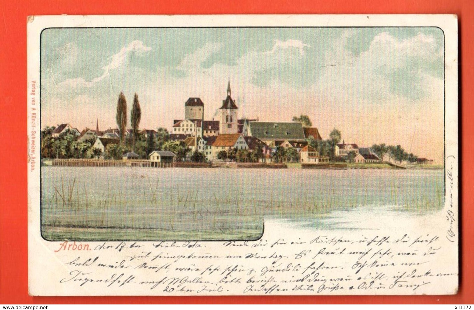 TRG-03 ARBON, Pionier. Gelaufen In 1905, Briefmarke Fehlt - Arbon