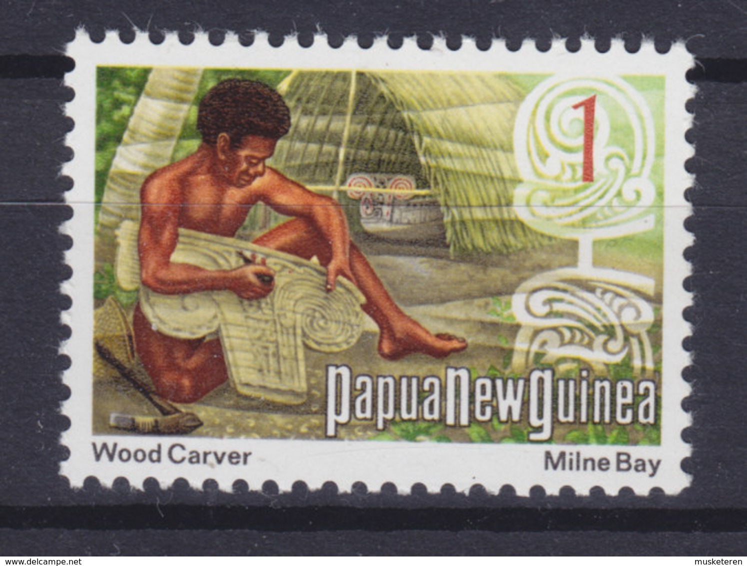 Papua New Guinea 1973 Mi. 244  1c.Holzschnitzer Wood Carver MNG - Papua-Neuguinea