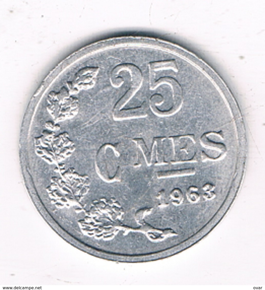 25 CENTIMES 1963 LUXEMBURG /8471/ - Luxembourg