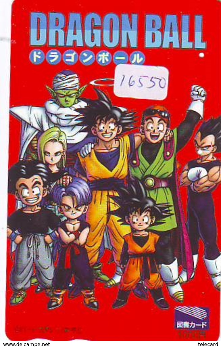 Carte Prépayée Japon * MANGA * DRAGON BALL (16.550) COMIC * ANIME Japan Prepaid Card * CINEMA * FILM - Comics