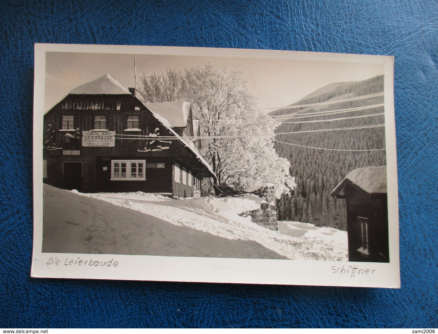 CPA TCHEQUIE DIE LEIERBAUDE RESTAURANT NEIGE - Tchéquie