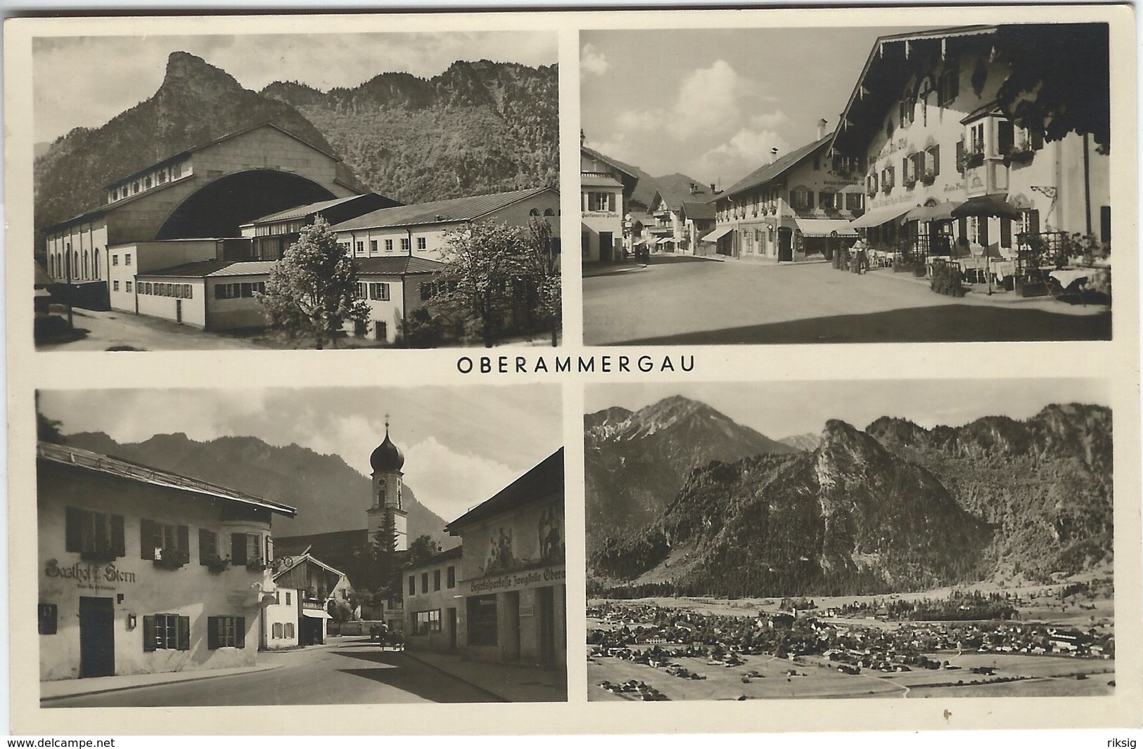 Oberammergau.   Sent To Denmark 1950.  S-4512 - Oberammergau