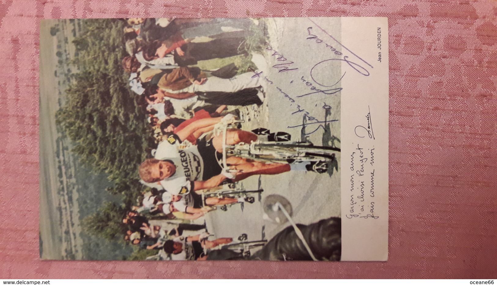 Jean JOURDEN Peugeot BP Autographe Manuscrit - Cyclisme