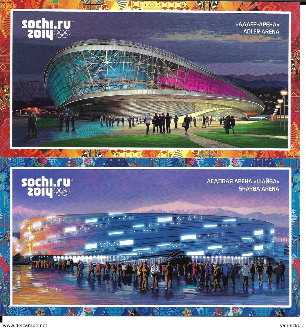 JEUX OLYMPIQUES HIVER - OLYMPICS WINTER GAMES - SOCHI 2014 - STADE OLYMPIQUE - OLYMPIC STADIUM - STADIO (8 CP) - Jeux Olympiques