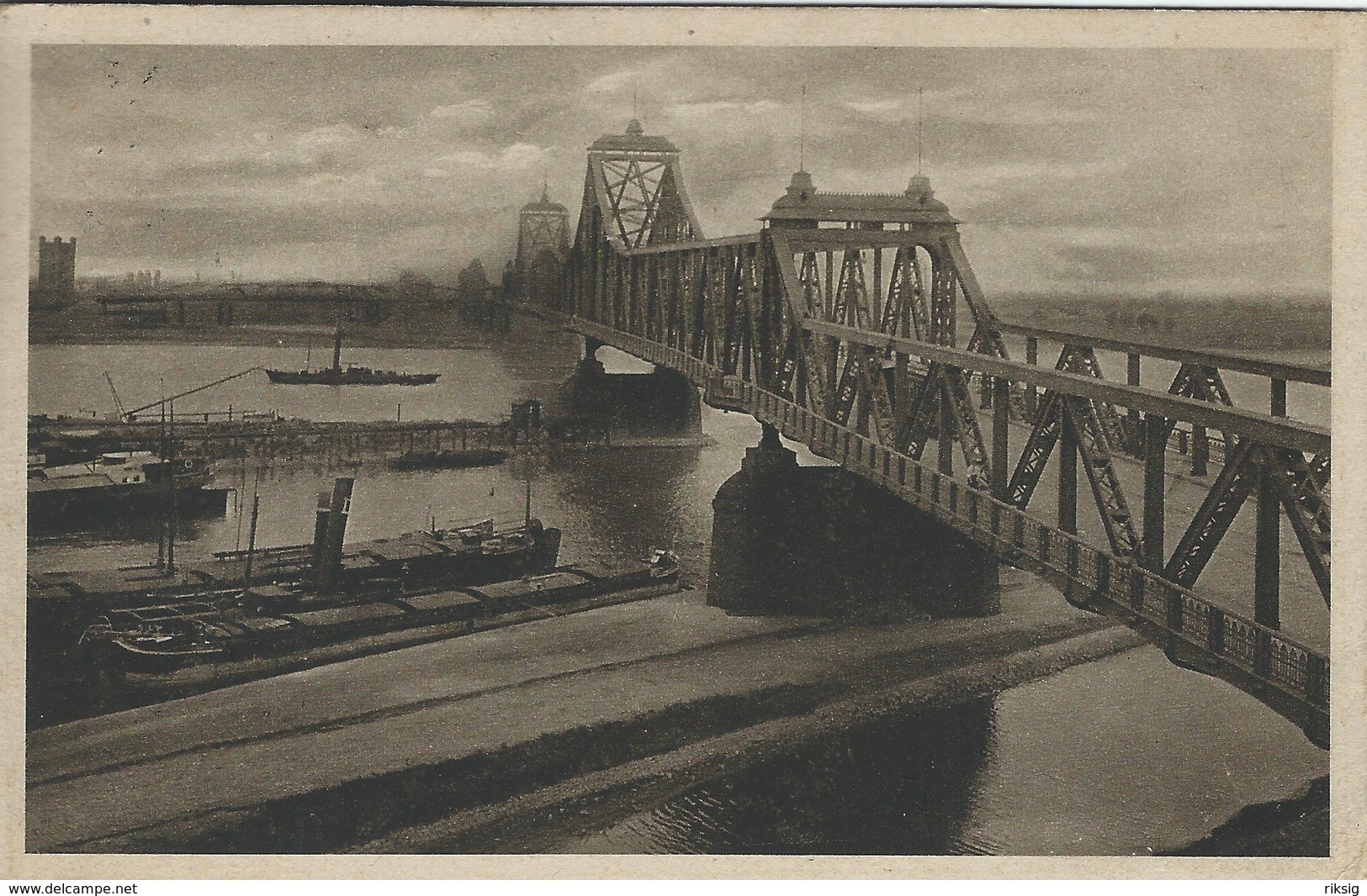 Duisburg - Rheinbrücke,  Sent To Aabenraa Denmark.  1925.   S-4515 - Duisburg