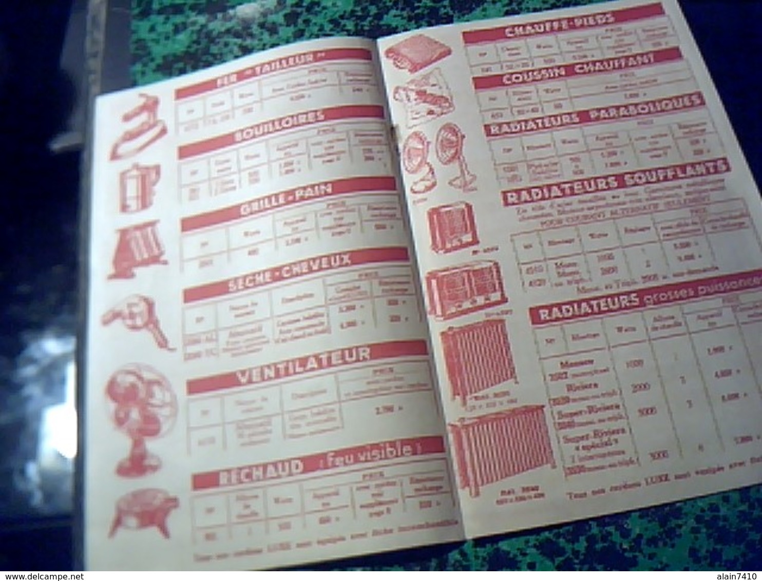 Publicitée Annee 1950 Catalogue Thermor Electro Menager A  Orleans 4 Pages - Publicités