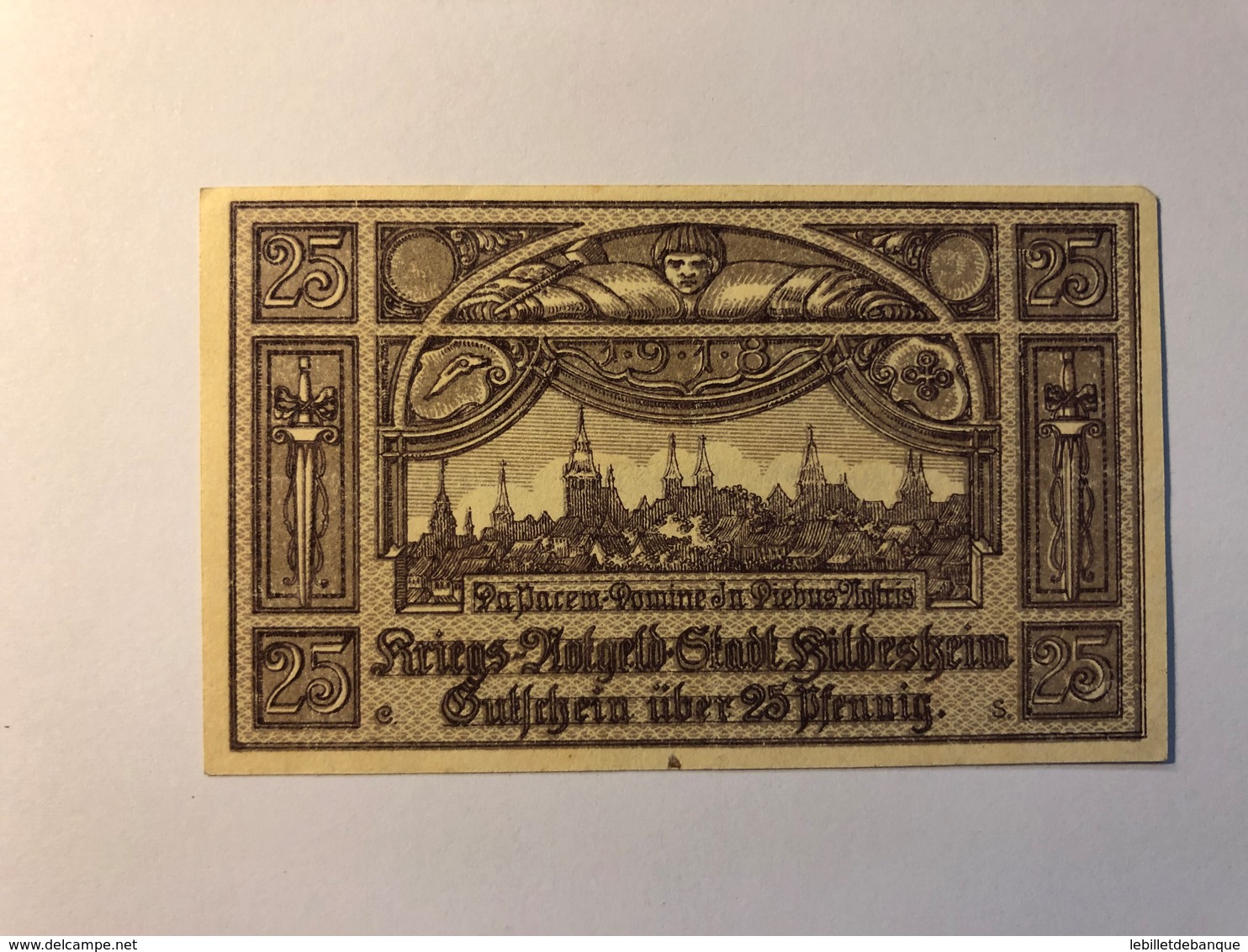 Allemagne Notgeld Allemagne Hildesheim 25 Pfennig - Collections