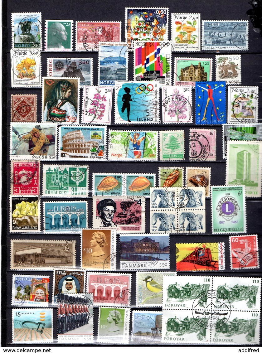 Pays Du Monde 57 Timbres  F7 - Lots & Kiloware (mixtures) - Max. 999 Stamps