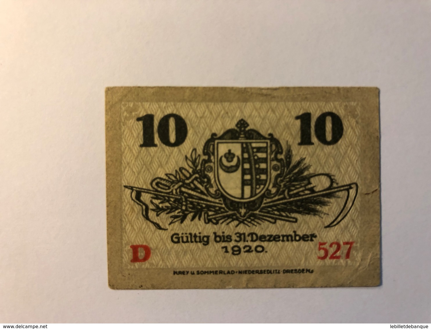 Allemagne Notgeld Allemagne Kemberg 10 Pfennig - Collections