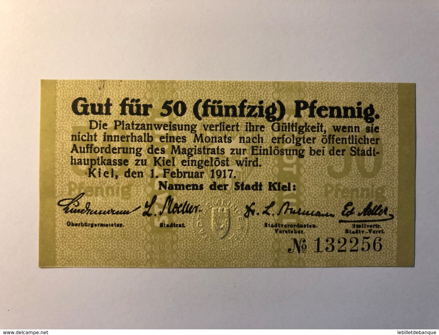 Allemagne Notgeld Allemagne Kiel 50 Pfennig - Collections