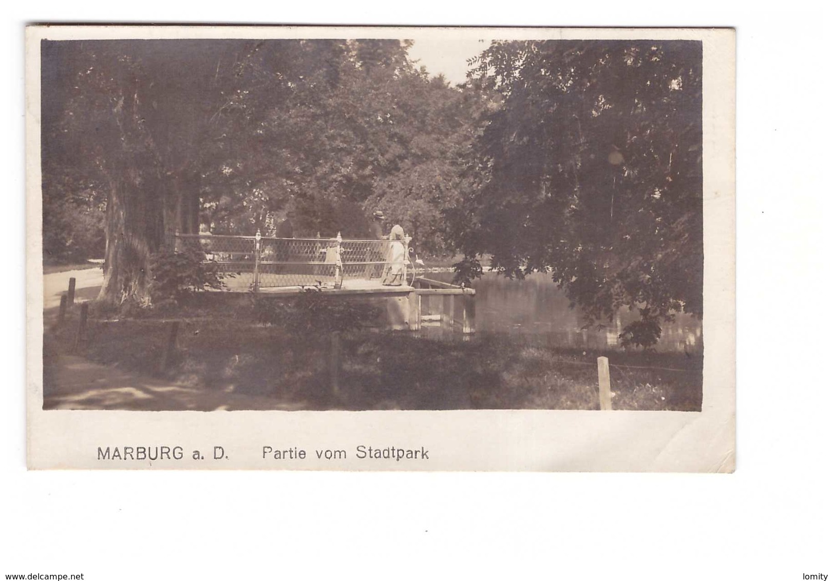 Slovenie Marburg A D An Der Drau Partie Vom Stadtpark Cpa Carte Photo Maribor - Slovénie