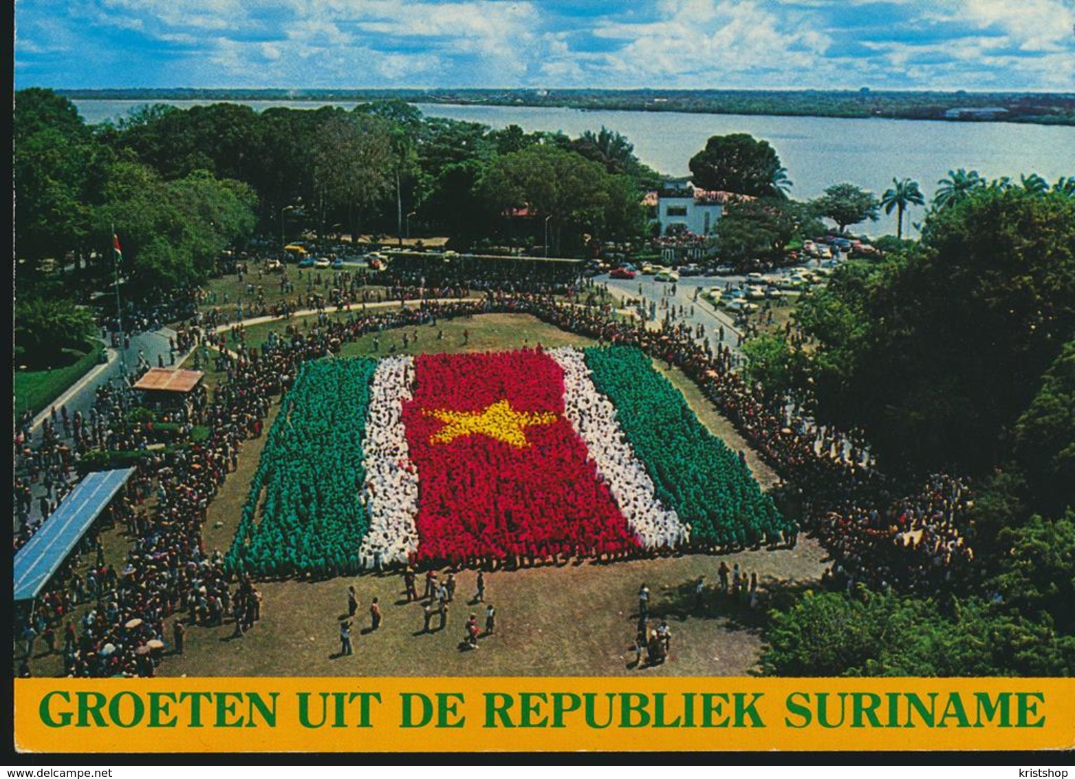 Suriname - Vlag Suriname Gevormd Door De Jeugd [AA23-1.431 - Surinam