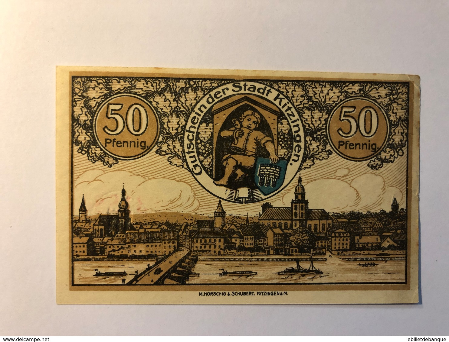 Allemagne Notgeld Allemagne Kitzingen 50 Pfennig - Collections