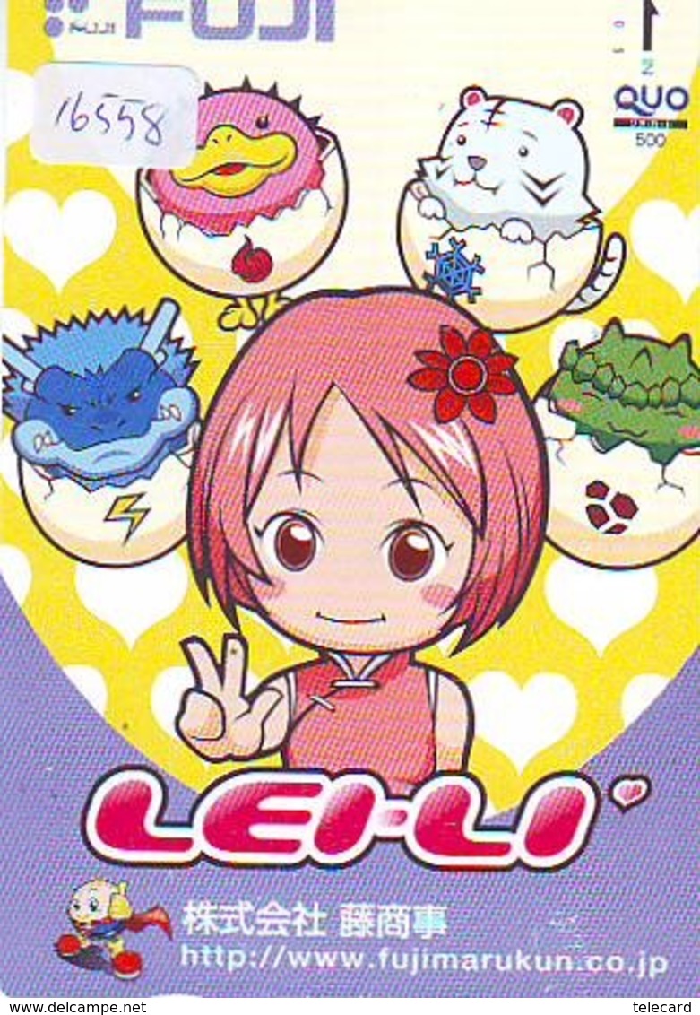 Carte Prépayée Japon * MANGA *  LEI-LI * (16.558) COMIC * ANIME Japan Prepaid Card * CINEMA * FILM - Comics