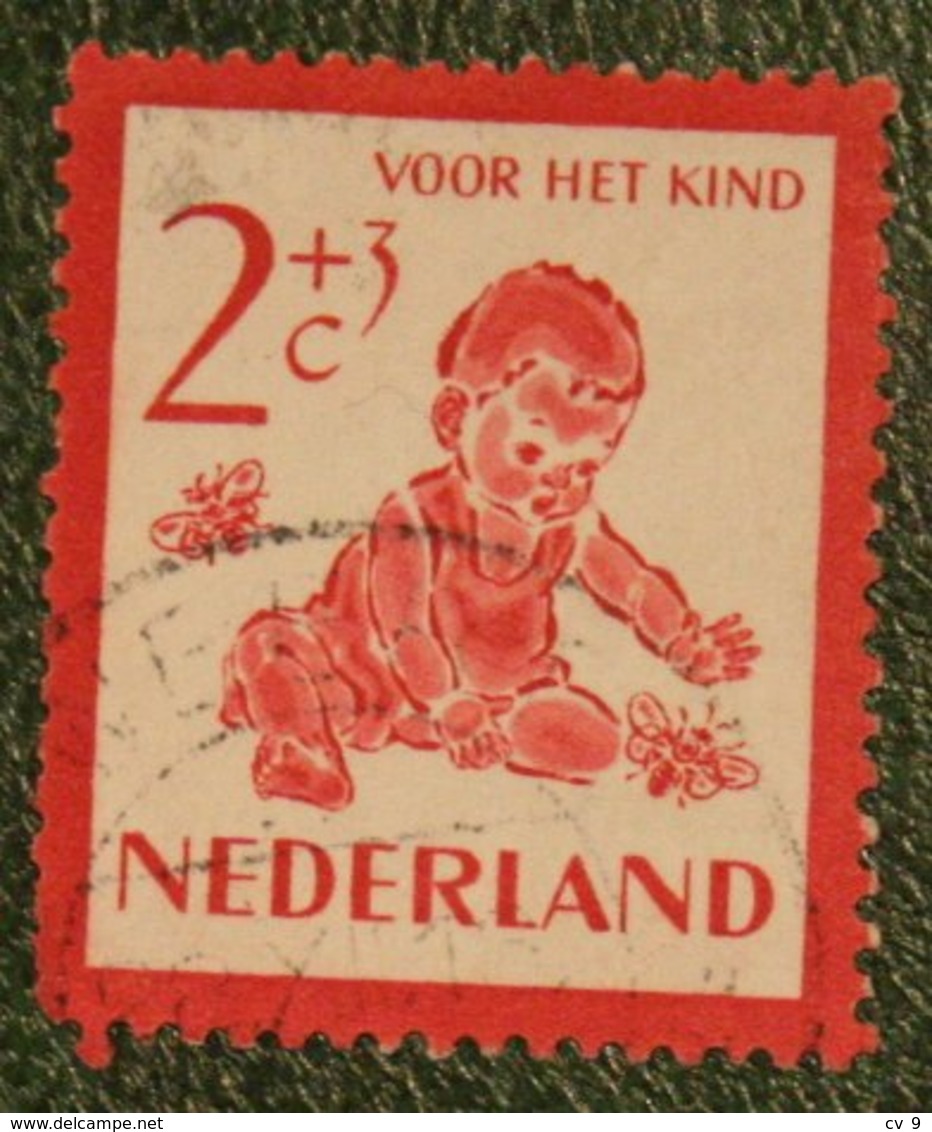 2 + 3 Kinderzegel Child Welfare Kinder Enfant NVPH 563 (Mi 565) 1950 Gestempelt / Used NEDERLAND / NIEDERLANDE15 - Gebraucht