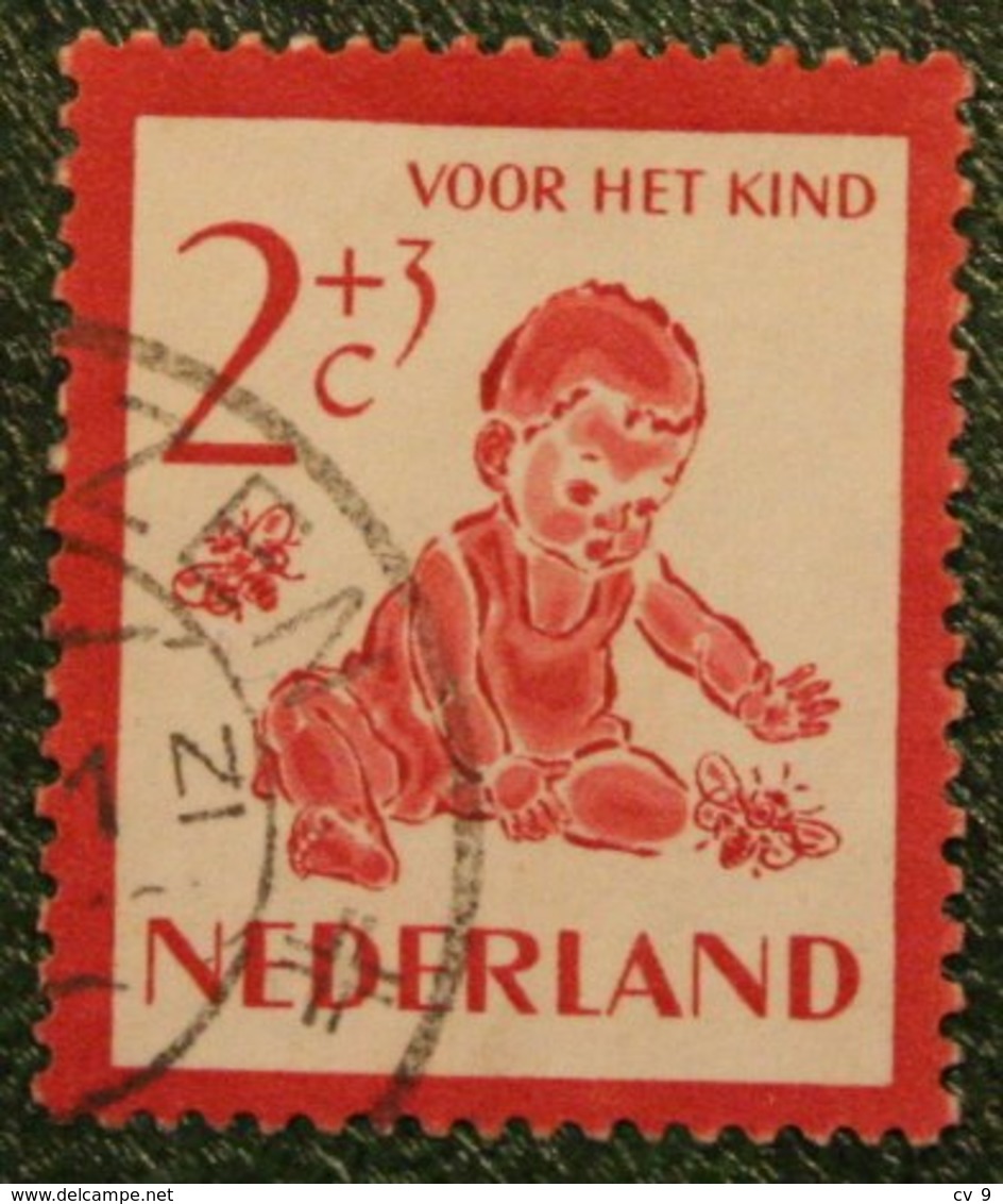 2 + 3 Kinderzegel Child Welfare Kinder Enfant NVPH 563 (Mi 565) 1950 Gestempelt / Used NEDERLAND / NIEDERLANDE15 - Gebraucht