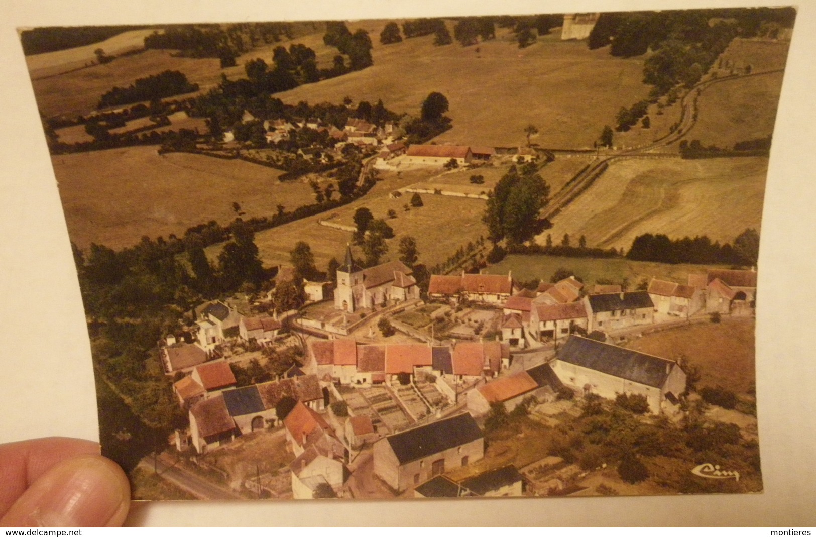 CPSM 58 - BAZOCHES VUE GÉNÉRALE AÉRIENNE - Bazoches