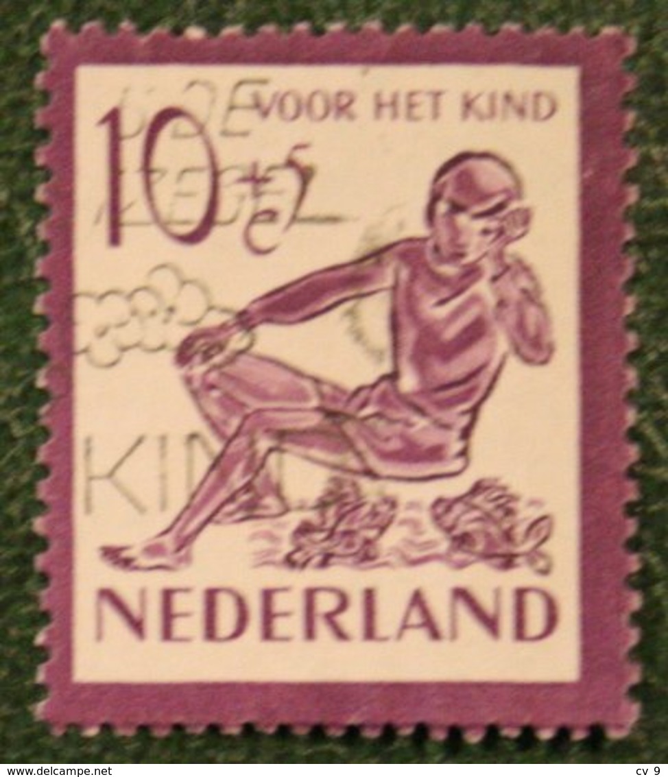 10 + 5 Ct Kinderzegel Child Welfare Kinder Enfant NVPH 566 (Mi 568) 1950 Gestempelt / Used NEDERLAND / NIEDERLANDE15 - Gebraucht