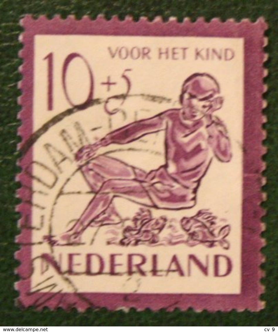 10 + 5 Ct Kinderzegel Child Welfare Kinder Enfant NVPH 566 (Mi 568) 1950 Gestempelt / Used NEDERLAND / NIEDERLANDE15 - Gebraucht