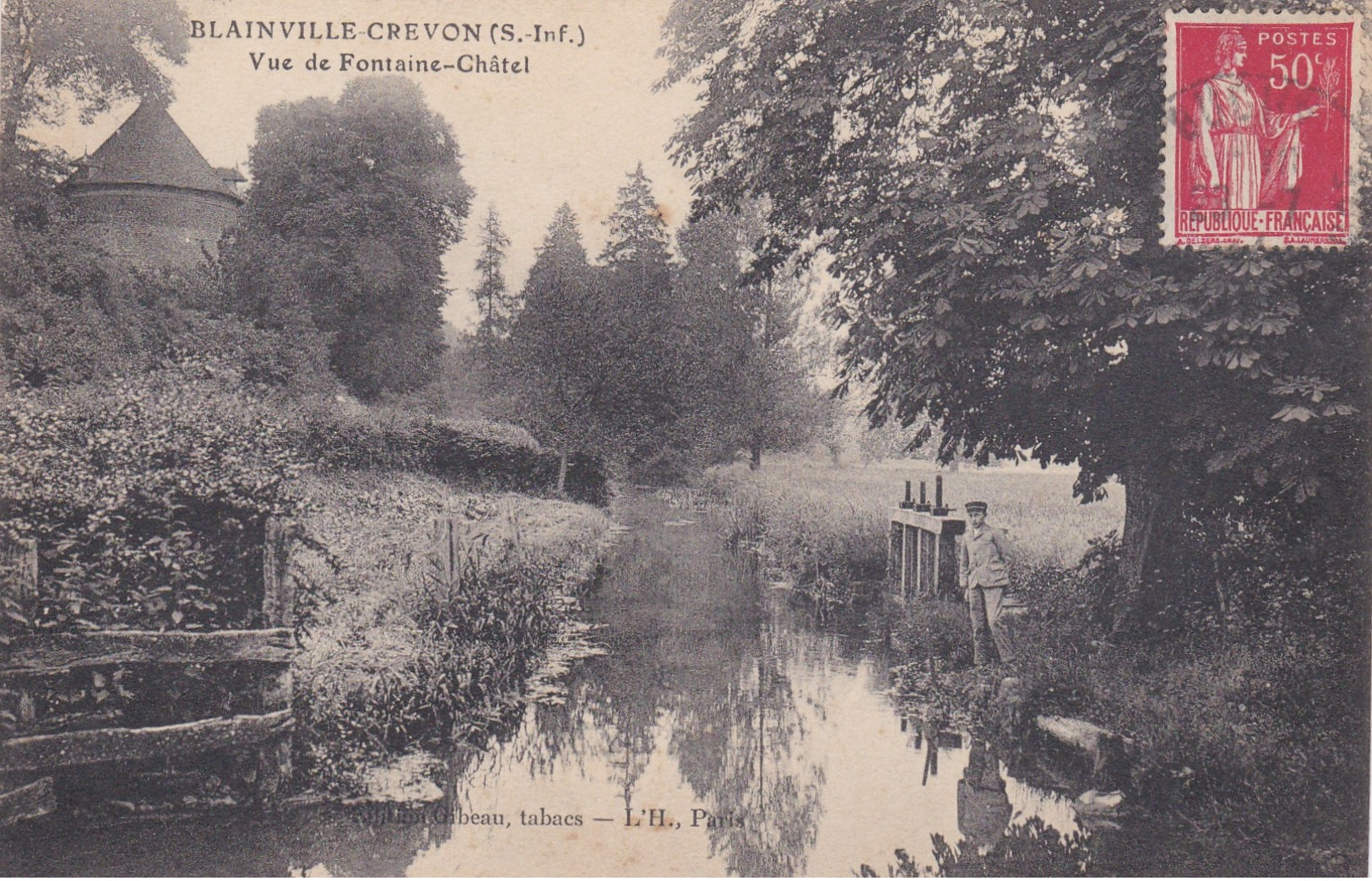 BLAINVILLE  CREVON  VUE DE FONTAINE  CHATEL - Autres & Non Classés