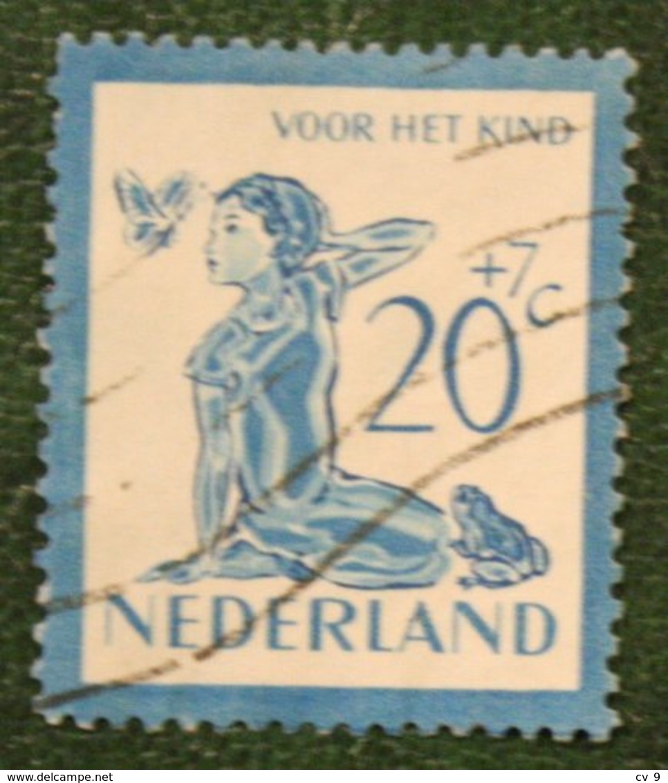 20 + 7 Ct Kinderzegel Child Welfare Kinder Enfant NVPH 567 (Mi 569) 1950 Gestempelt / Used NEDERLAND / NIEDERLANDE15 - Gebraucht