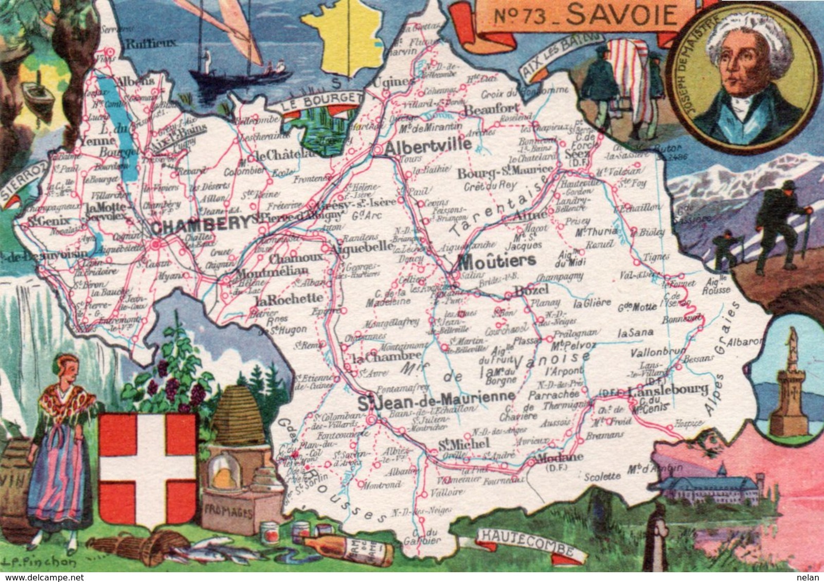 FRANCIA-SAVOIE N-73  FG-NV - Carte Geografiche