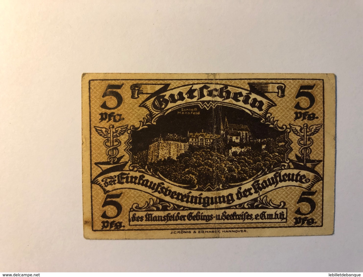 Allemagne Notgeld Allemagne Riostermansfeld 5 Pfennig - Collections