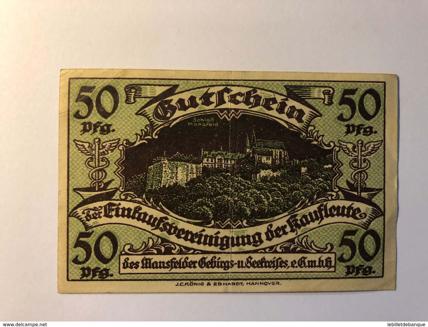 Allemagne Notgeld Allemagne Riostermansfeld 50 Pfennig - Collections