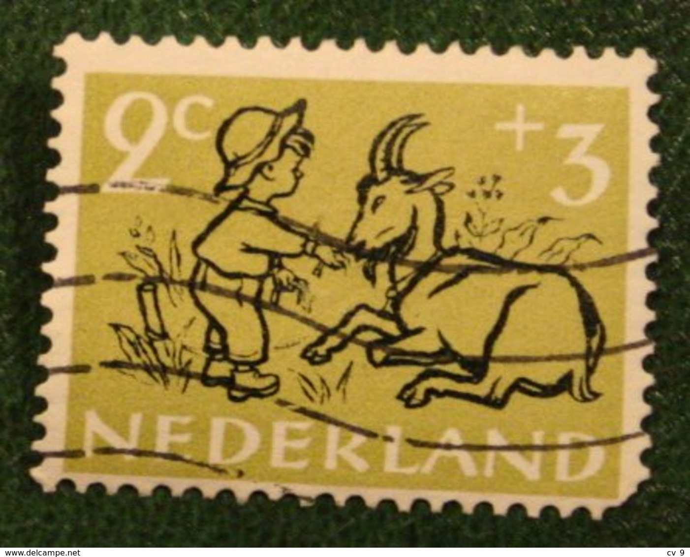2 + 3 Ct Kinderzegel Child Welfare Kinder Enfant NVPH 596 (Mi 601) 1952 Gestempelt Used NEDERLAND NIEDERLANDE - Gebraucht