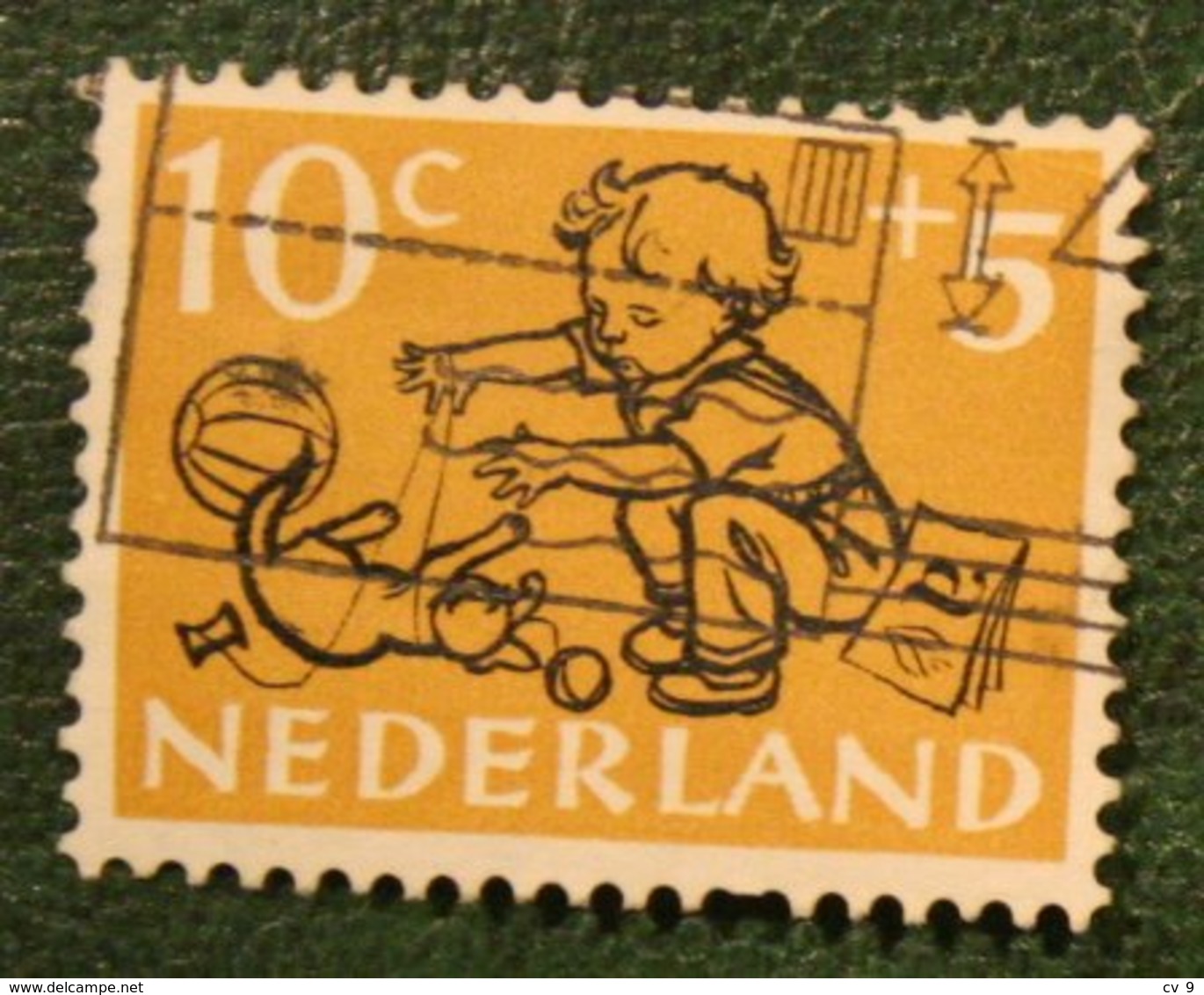 10 + 5 Ct Kinderzegel Child Welfare Kinder Enfant NVPH 599 (Mi 604) 1952 Gestempelt Used NEDERLAND NIEDERLANDE - Gebraucht