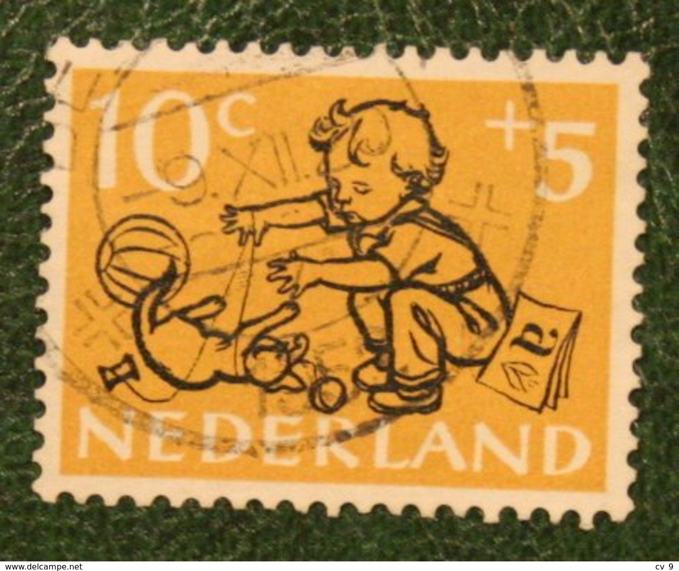 10 + 5 Ct Kinderzegel Child Welfare Kinder Enfant NVPH 599 (Mi 604) 1952 Gestempelt Used NEDERLAND NIEDERLANDE - Gebruikt