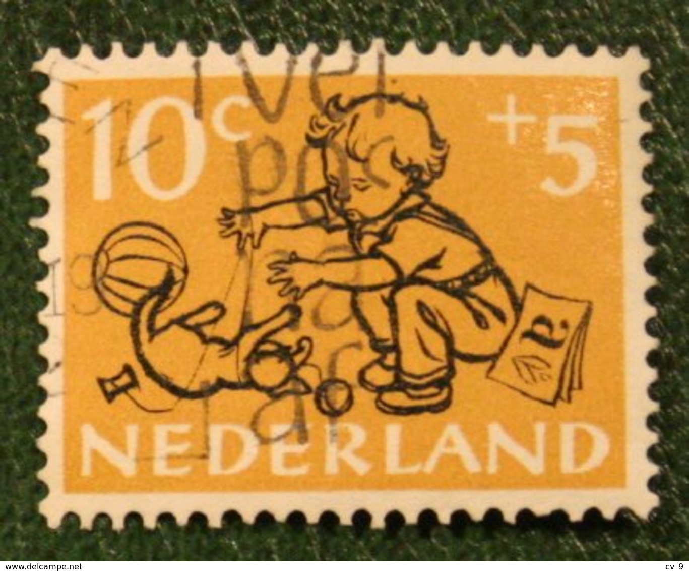 10 + 5 Ct Kinderzegel Child Welfare Kinder Enfant NVPH 599 (Mi 604) 1952 Gestempelt Used NEDERLAND NIEDERLANDE - Gebraucht