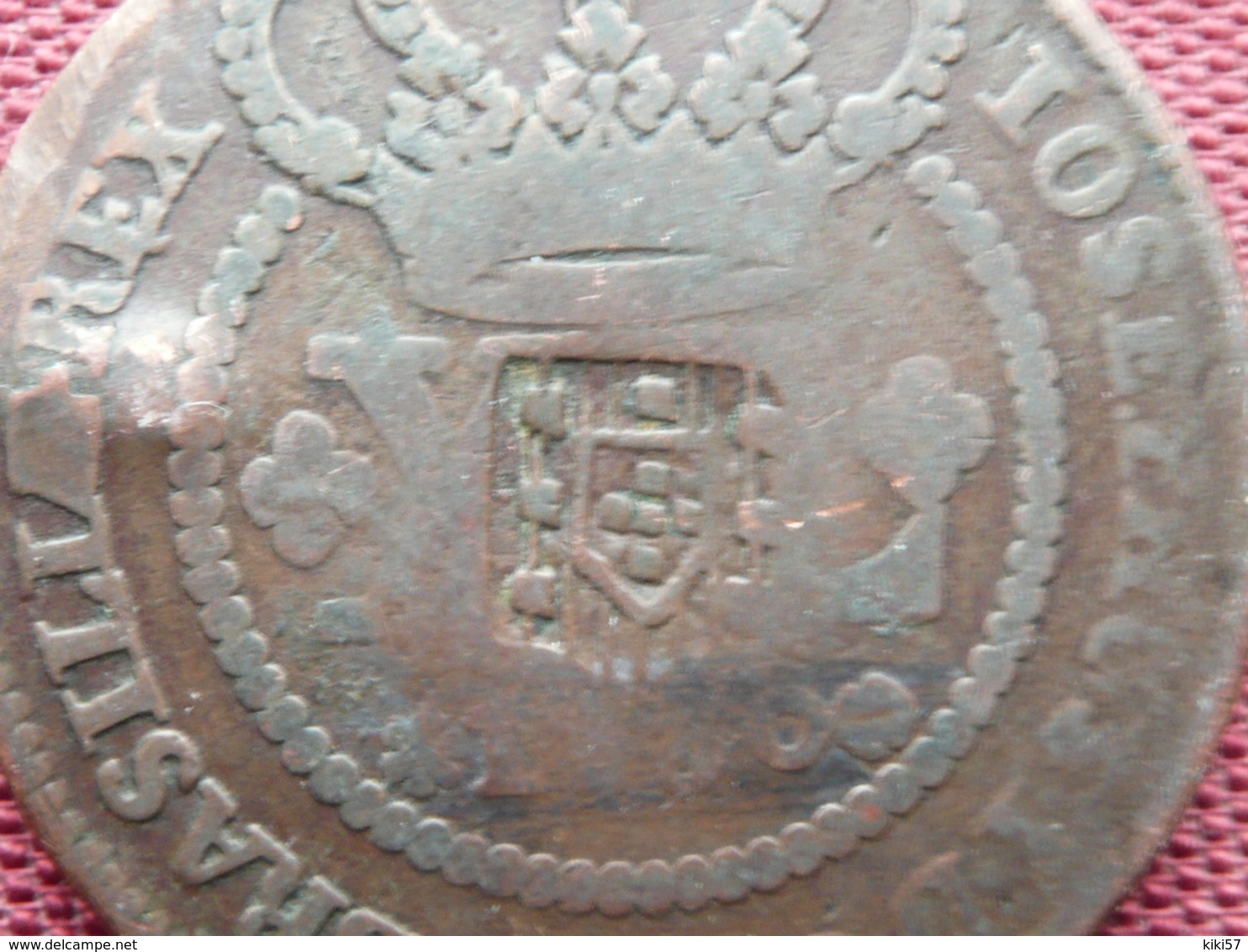 BRESIL Monnaie De 40 Reis 1760 Surfrappé - Brésil