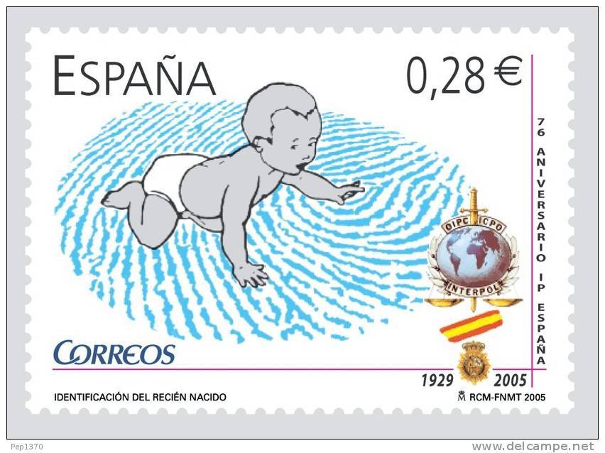 ESPAÑA 2005 - IDENTIFICACION DEL RECIEN NACIDO  - Edifil Nº 4173 - YVERT 3765 - Lettres & Documents