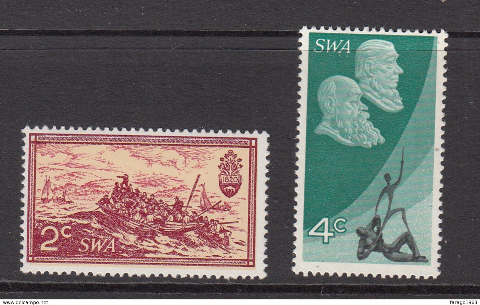 1971 South West Africa  South Africa Complete Set Of  2  MNH - Africa Del Sud-Ovest (1923-1990)