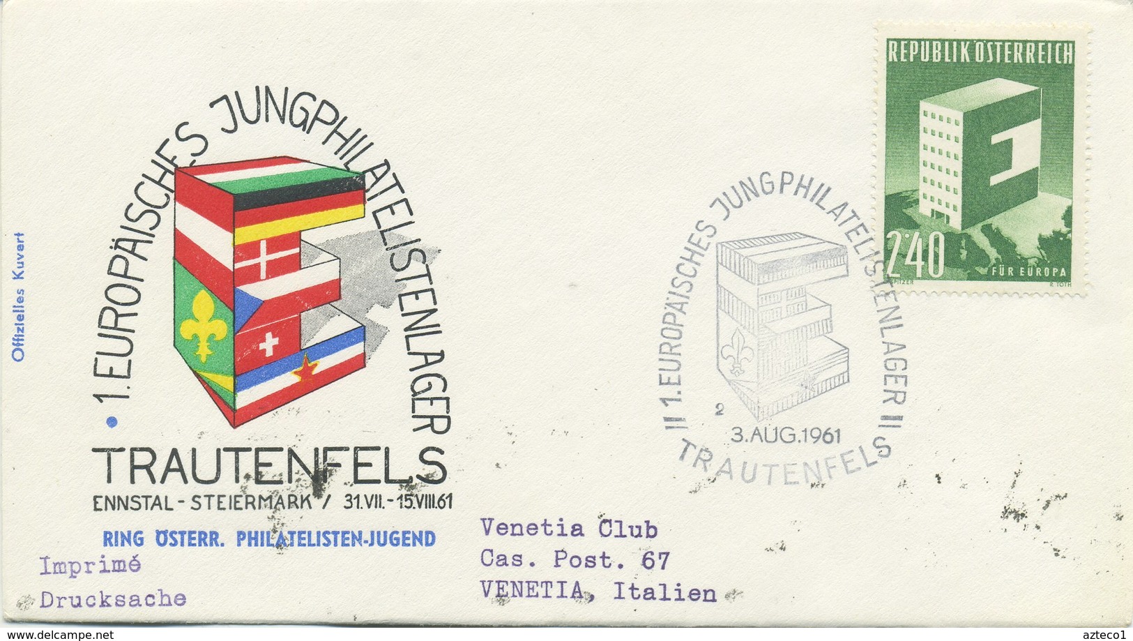 AUSTRIA  - FDC  1959 - EUROPA UNITA - CEPT - ANNULLO SPECIALE EUROPAISCHES - FDC