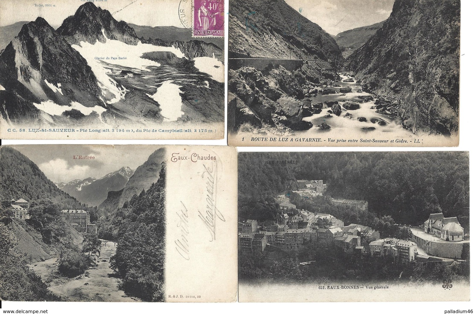 FRANCE Lots De 100 Cartes - LES CAUTERETS - PYRÉNÉES - BAGNERES DE BIGORRE -MONT DORE - ETC - 100 - 499 Postales