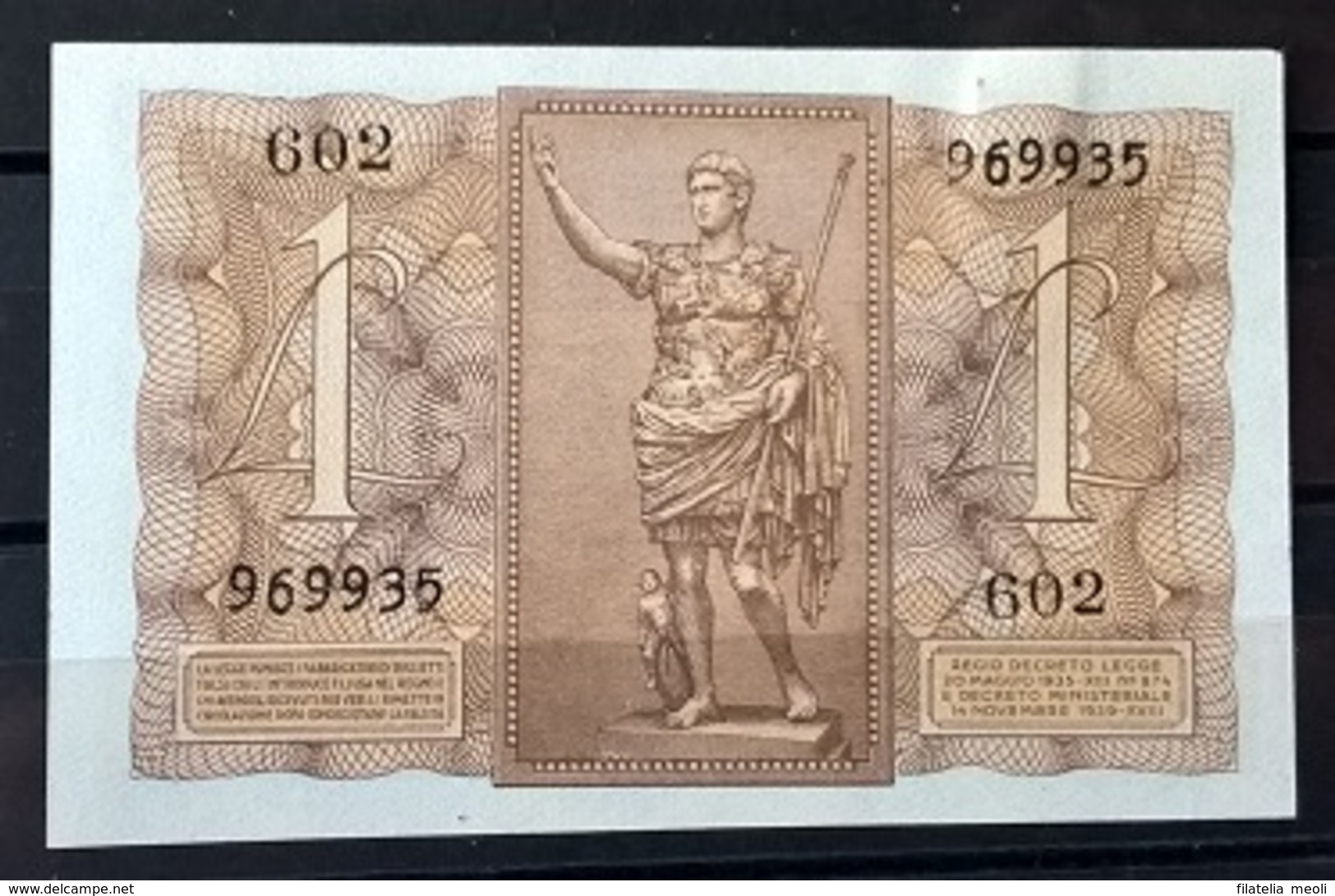 1939 - 1 LIRA FIOR DI STAMPA - Italia – 1 Lira