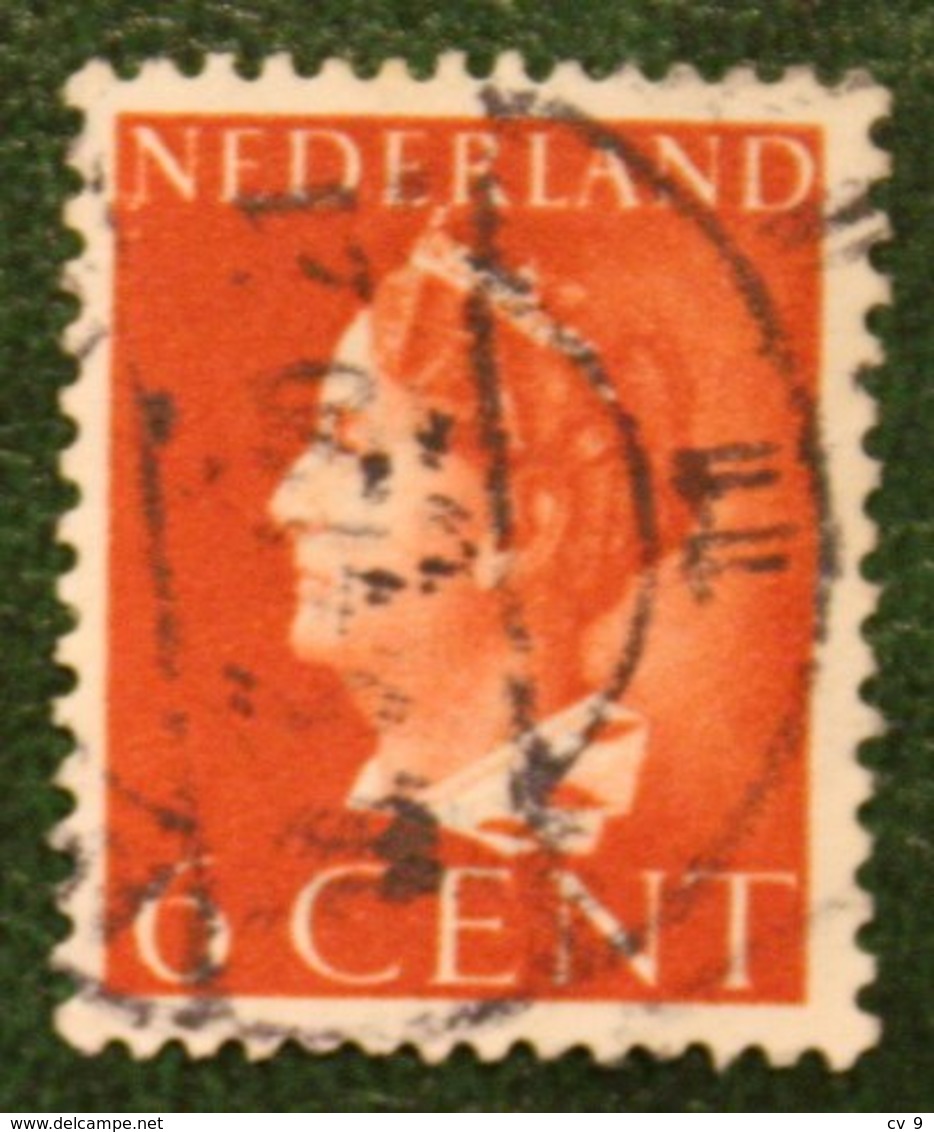 6 Ct WIlhelmina Konijnenburg NVPH 333 (Mi 349) 1940-1947 Gestempeld / Used  NEDERLAND / NIEDERLAND4 - Gebraucht