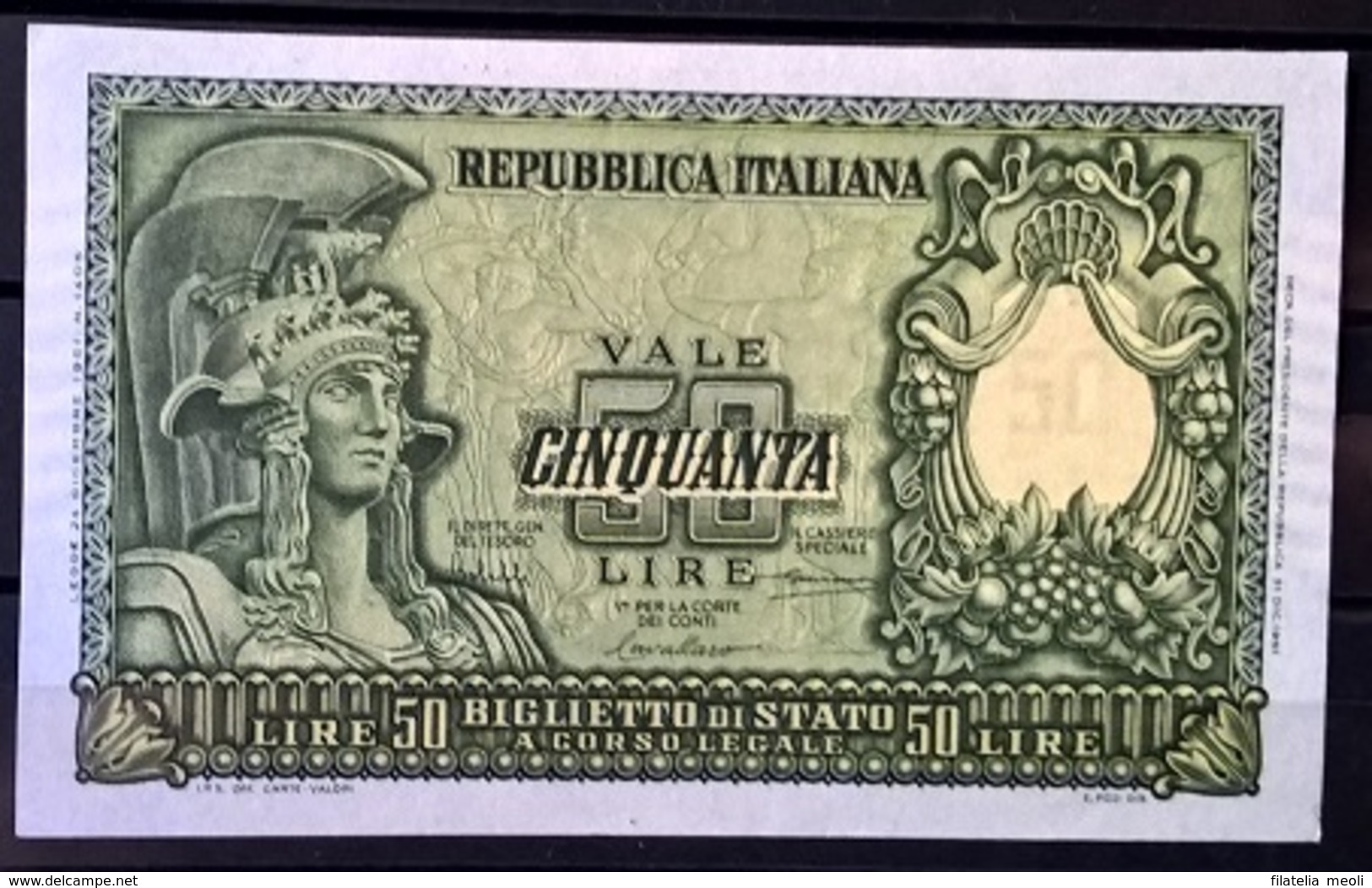 1951 - 50 LIRE FIOR DI STAMPA - 50 Lire