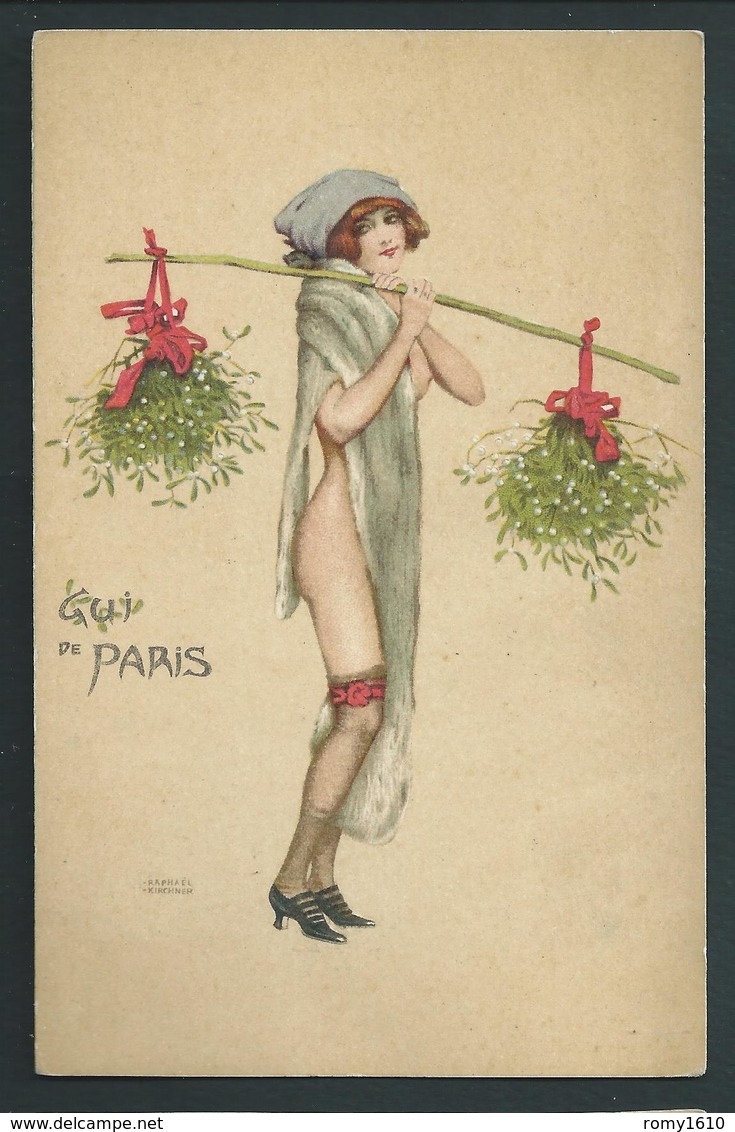 Raphael Kirchner // Beauté Féminine, Glamour. Le Gui De Paris No.22. Recto/verso - Kirchner, Raphael