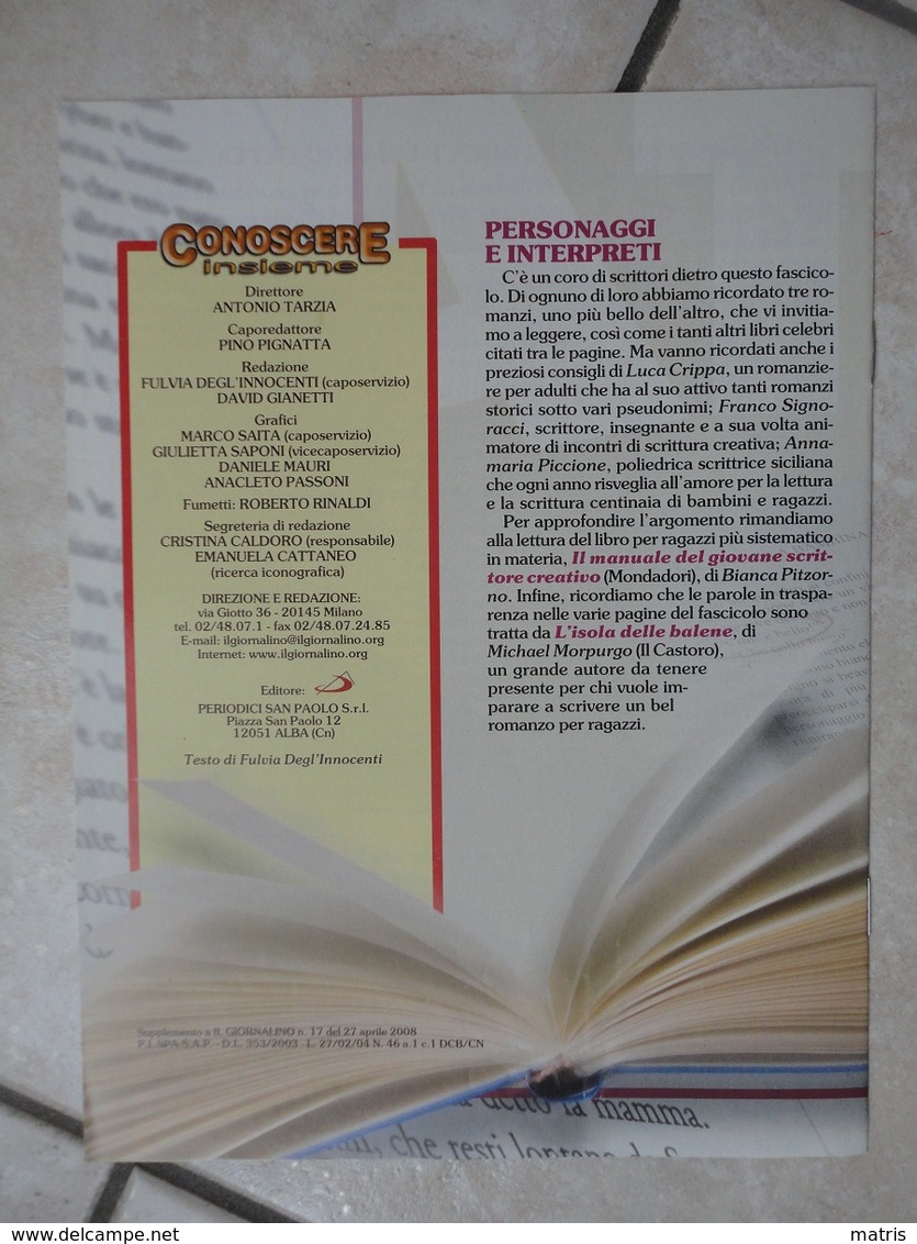 Conoscere Insieme - Opuscolo - Piccolo "manuale" Di Scrittura Creativa - IL GIORNALINO - Other Book Accessories