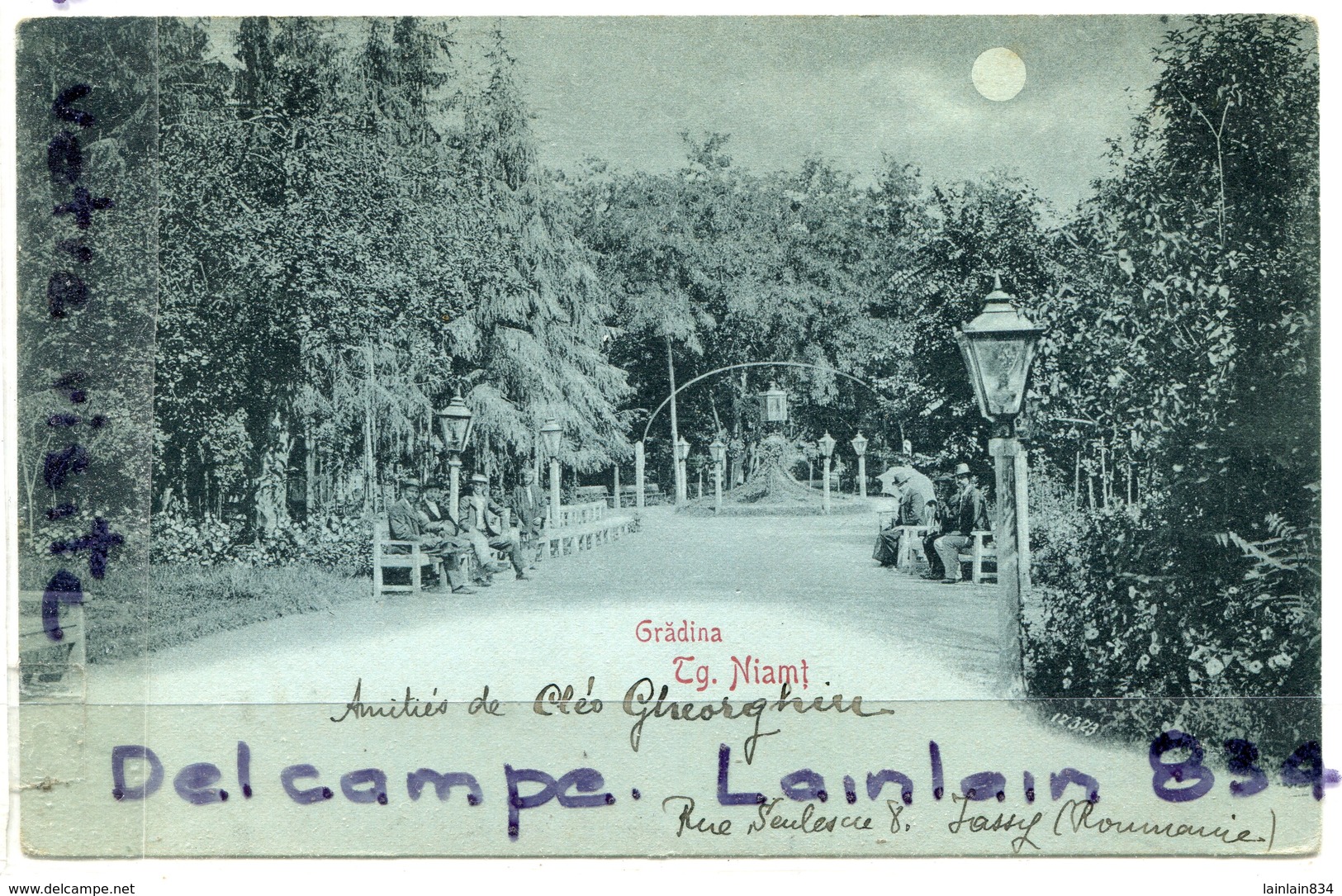 - Roumanie - Romania, Gradina, Niamt,  Peu Courante, épaisse, écrite, 1900, TBE, Scans. - Roumanie