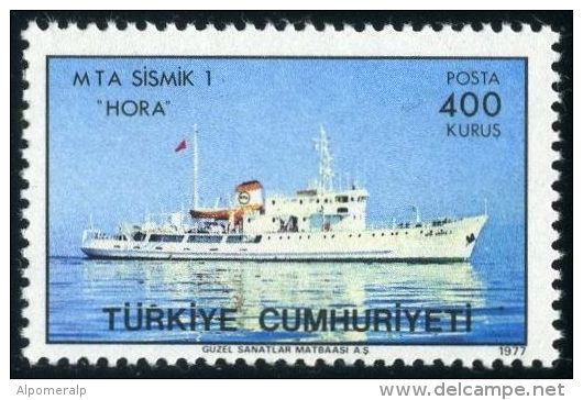 TURKEY 1977 (**) - Mi. 2411, Geophysical Exploration Vessel, MTA Sismik 1 "Hora" - Neufs