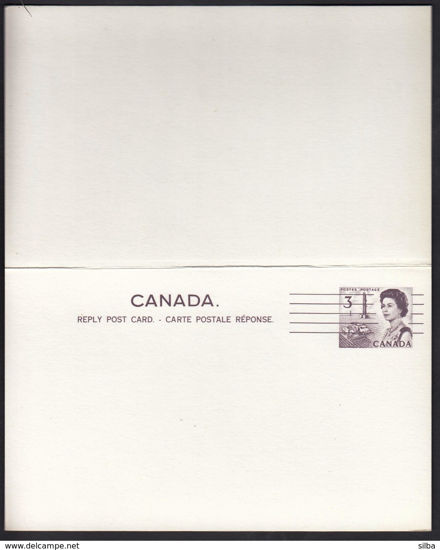 Canada / Postal Stationery / Reply Post Card 3 C / Queen Elizabeth II / - 1953-.... Reinado De Elizabeth II