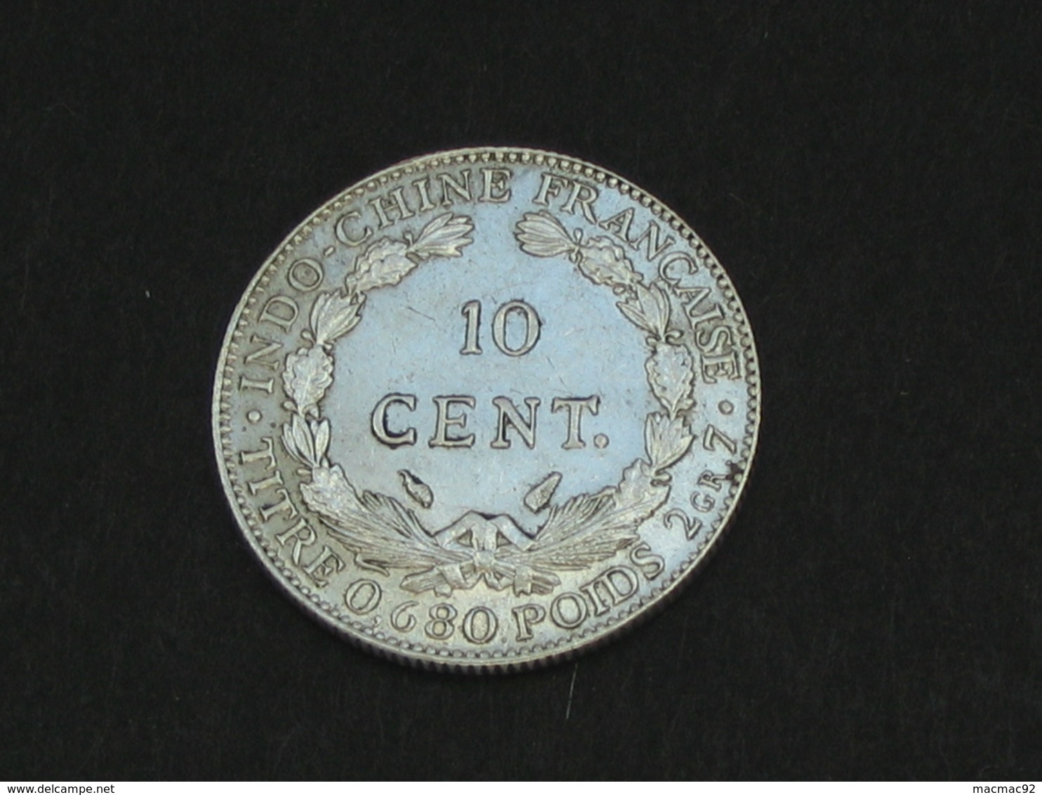 10 Centimes 1937 - Argent - INDOCHINE    *****  EN ACHAT IMMEDIAT ***** - Autres & Non Classés